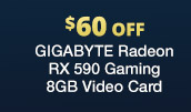 GIGABYTE Radeon RX 590 Gaming 8GB Video Card